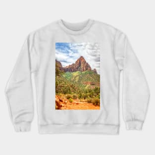 Watchman Trail View, Zion National Park Crewneck Sweatshirt